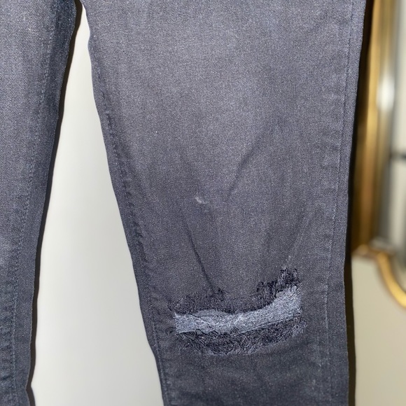 Angry Rabbit Black ripped skinny jeans size 28/7 - Picture 3 of 8